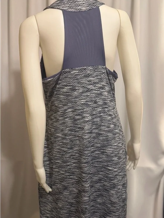 MPG Sport Blue White Travel Athletic Dress Built-in Bra Pockets XL - Picture 11 of 11